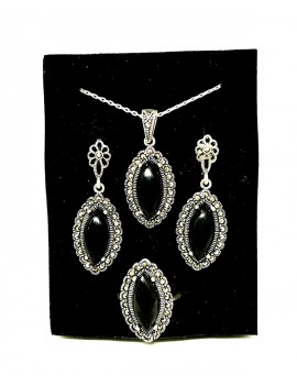 Oltu Taşı Kalender Bayan Takı Seti