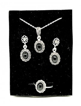 Oltu Taşı Meryodi Bayan Takı Seti