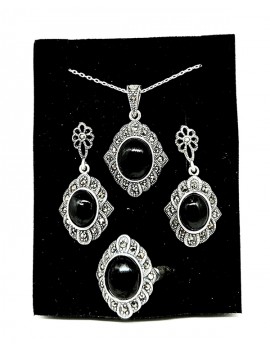 Oltu Taşı Günışığı Bayan Takı Seti