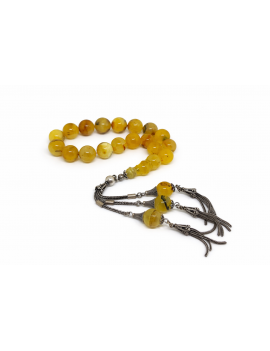 Stres Model 17'li Damla Kehribar Efe Tesbih