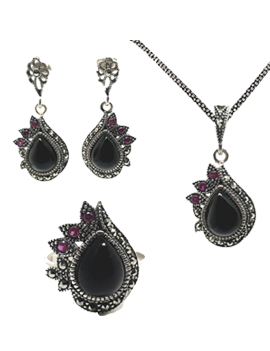 Oltu taşı Bayan Takı Seti